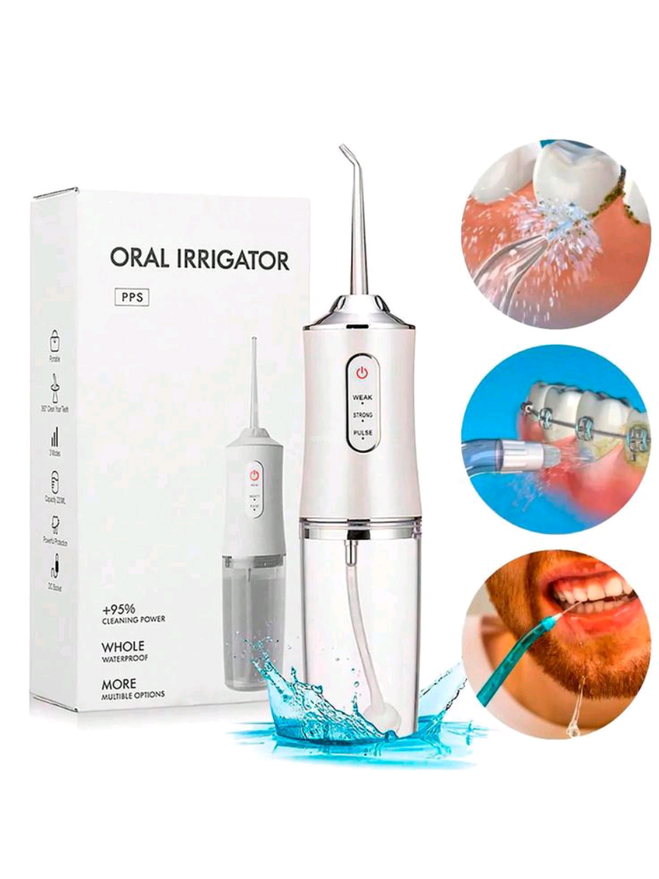 🦷✨ Diga adeus ao fio dental tradicional! Conheça o Irrigador Dental Oral Portátil de 220ml – a revolução da higiene bucal! ✅ Recarregável e portátil ✅ Limpeza profunda e eficaz ✅ Ideal para aparelhos ortodônticos e gengivas sensíveis ✅ Design moderno e cores elegante#foryoupage #viral #fyp #TikTokShopBrasil 