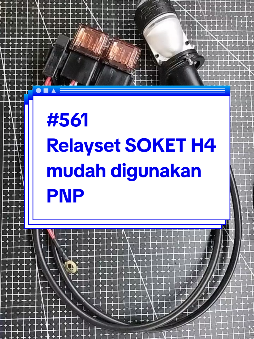 Relayset PNP soket H4 mudah penggunaanya #relayh4 #lampuh4 #relayset #moerk4 