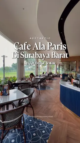 Save Video ini ✅ Buat kalian yang Butuh tempat buat Ngopi, Breakie , Brunch , Afternoon Tea dengan yang nyaman banget buat cuci mata 😍  @leble_boulangerie yang di Surabaya barat ini punya View langsung ke lapangan golf, bikin suasana makin chill dan cakep buat recharge di tengah keramaian surabaya. Selain tempatnya yang cozy dan aesthetic, makanannya juga banyak pilihannya. Dari pastry sampai menu brunch, semuanya cocok buat quality time bareng bestie atau me-time yang calmy ✨Langsung ae coba ke sini pagi2 kayak aku yaa 🤭  . . . #surabaya #cafesurabaya #tiktok #instagood #kulinersurabaya #videoviral #videofyp 