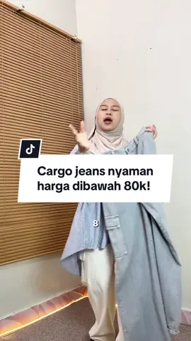 Plis kalian semua harus punya CARGO jeans yang satu ini! Pantes sih celana ini tuh BEST SELLER, karena memang nyaman tapi murce 😭🫶 CO sekarang dikeranjang! #celanajeanscargo #jeanscargowanita #jeanscargo #celanacargowanita #cargojeans 