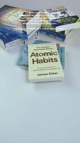 Ready to change your bad habits? Read this book! #fyp #BookTok #books #atomichabits 