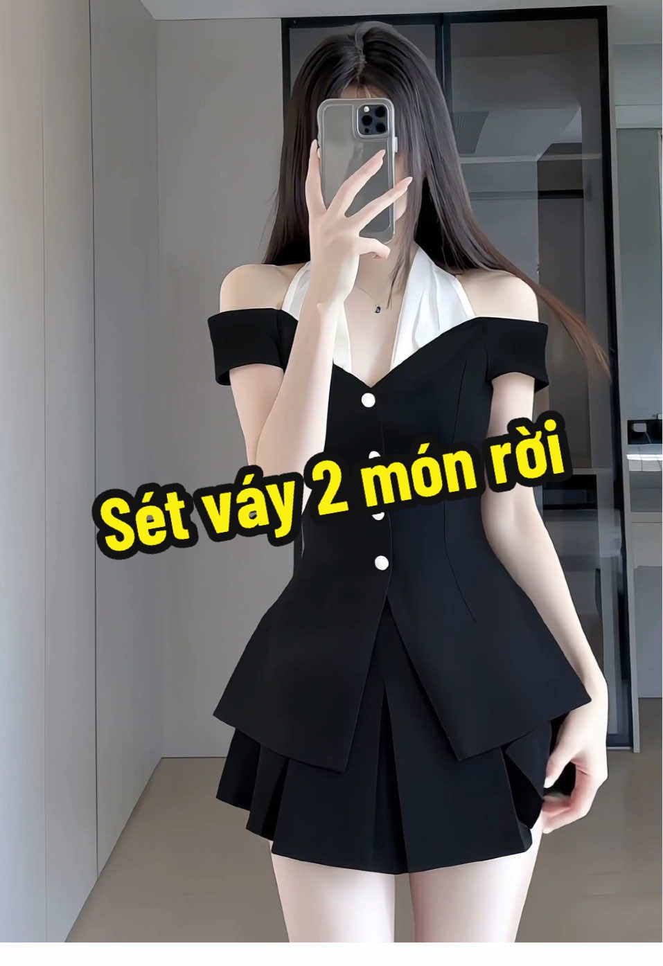 Áo phối cổ trắng – vừa sang vừa xinh, mặc lên auto khí chất tiểu thư đó chị em ơi #thoitrangnu #moingaymotoutfit #sale #vayxinh #aodep 