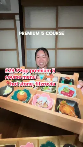 one of london’s best value deals rn 🍣🥩👀 🚨NOTE: you need to purchase a voucher from their website for this offer before booking / turning up. there are specific days of the week where this voucher can be used - pls read all the t&cs on their website for more detail.  📍 @hotstonelondon, fitzrovia  what we ordered: ✨ 5 course premium menu £29.99 🥂 drinks pairings £12.99 #londonfoodie #londonrestaurants #londonsushi #hotstone #sushi #omakase #londonhotspots 