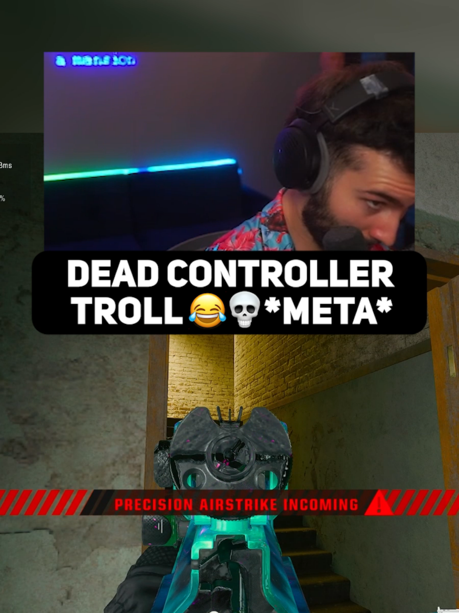 bro thought my controller was dead.. #warzone #cod #rebirthisland #proximitychat