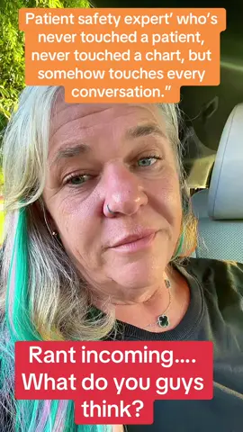 Rant for the “patient safety expert”… anyone in medicine needs to check this out because she’s an “expert” at every single medical specialty… tell me what you think? Personally…. I think she’s wrong…. Wait-I know she’s wrong!! #patientsafety #nursing #cna #crna #crnalife #anesthesia #contentcreation #fyp @PATIENT SAFETY EXPERT, DNP, RN 