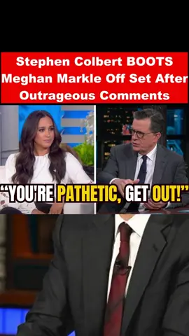 Stephen Colbert BOOTS Meghan Markle Off Set After Outrageous Comments #drama #news 