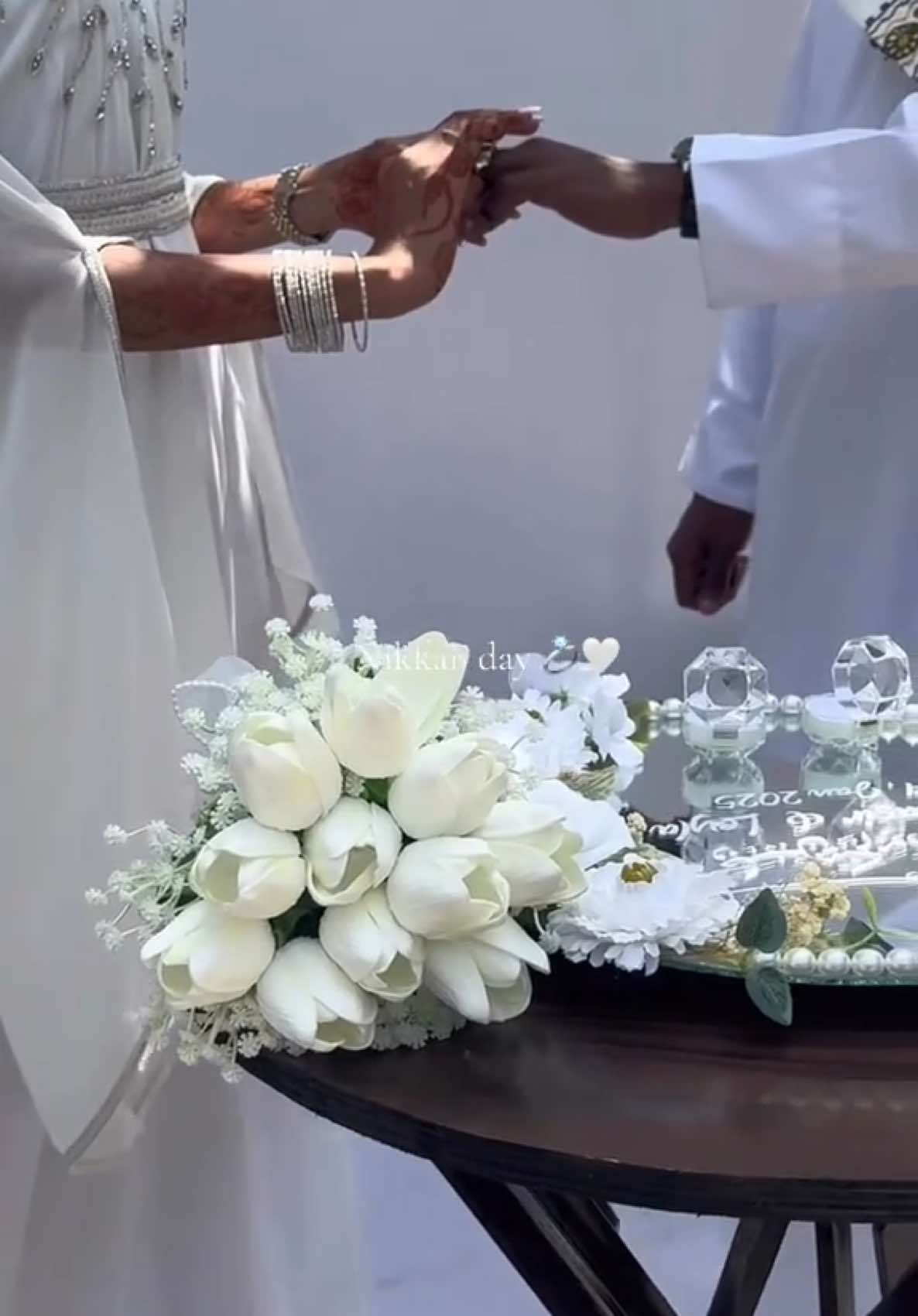 On this day, I completed half of my deen with my best friend 🤍 Alhamdulillah.                                               #fyp #viral #somali #firsthug #marriage #foryoupage #fyp #couplegoals #fypシ゚viral🖤tiktok #videoviral #viralvideos #nikkahceremony #weddingday #muslim #marriage #5millionviews #1m 