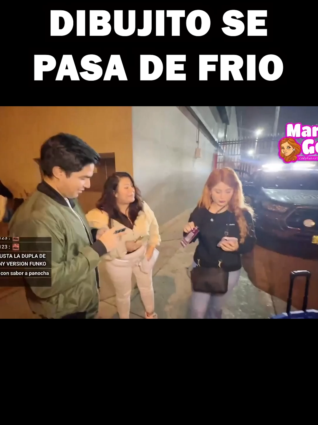 Dibujito se pasa de frio con SANDRA #marinagold #sandraskins #Dibujito #celebritycombat #fyp