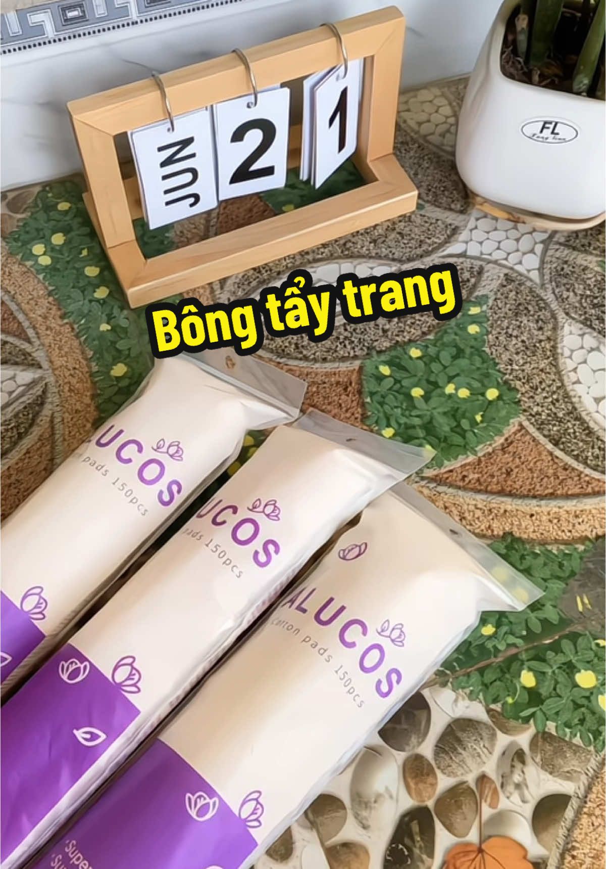 Bông tẩy trang alucos #bongtaytrang #bongtaytrangquocdan #alucos #bongtaytrangalucos #nhagogun  @Nhà gogun 