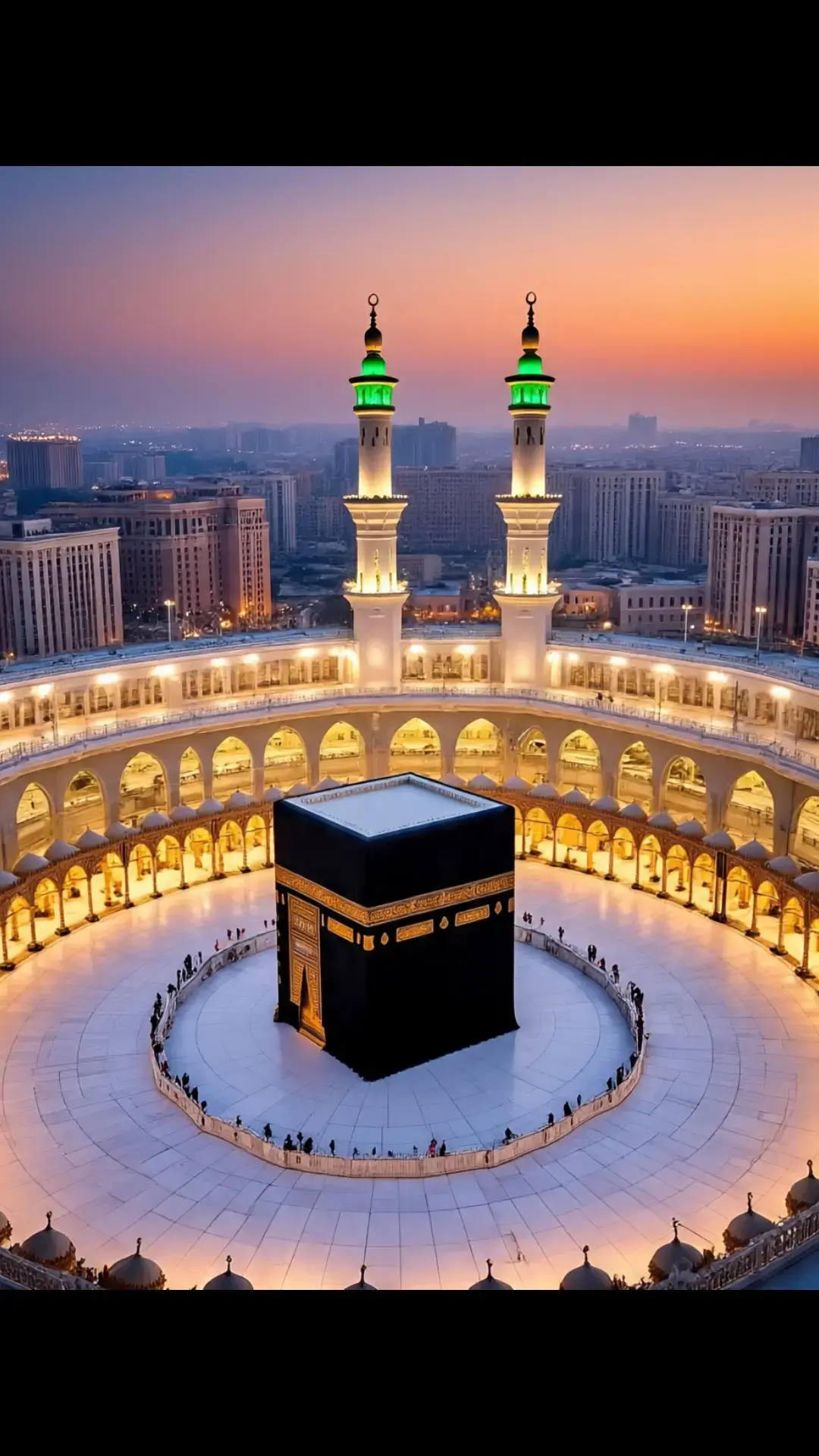 This image captures the majestic beauty of Masjid al-Nabawi, the Prophet's Mosque, located in the holy city of Madina. The iconic green dome marks the resting place of the Prophet Muhammad (PBUH). Surrounded by elegant minarets, the mosque's stunning architecture is illuminated under a clear blue sky. The expansive marble courtyard reflects the soft sunlight, creating a serene and spiritual atmosphere. Pilgrims are seen peacefully walking and praying, symbolizing the unity and devotion of Muslims from around the world. This sacred site is not only an architectural masterpiece but also a place of deep reverence and tranquility. #unfrezzmyaccount  #viral  #trading  #naatstatus  #mashallah  #foryou  #unfreez 
