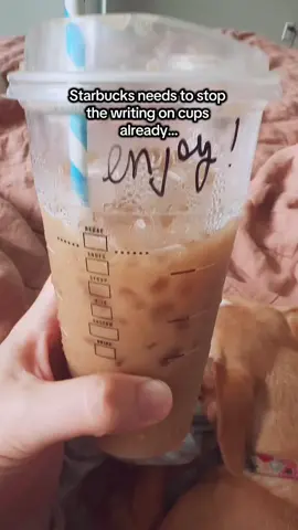I know they wanted to bring back the “third place” to Starbucks but I’m really over this writing on cups. Do you like it?! #starbucksmobileorder #starbucksdrinks #magicaltreatsathome #creatorsearchinsights #cupwritingpolicy 