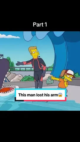 He lost his arm😳 #killerwhale #captivity #thesimpsons #lisasimpson 