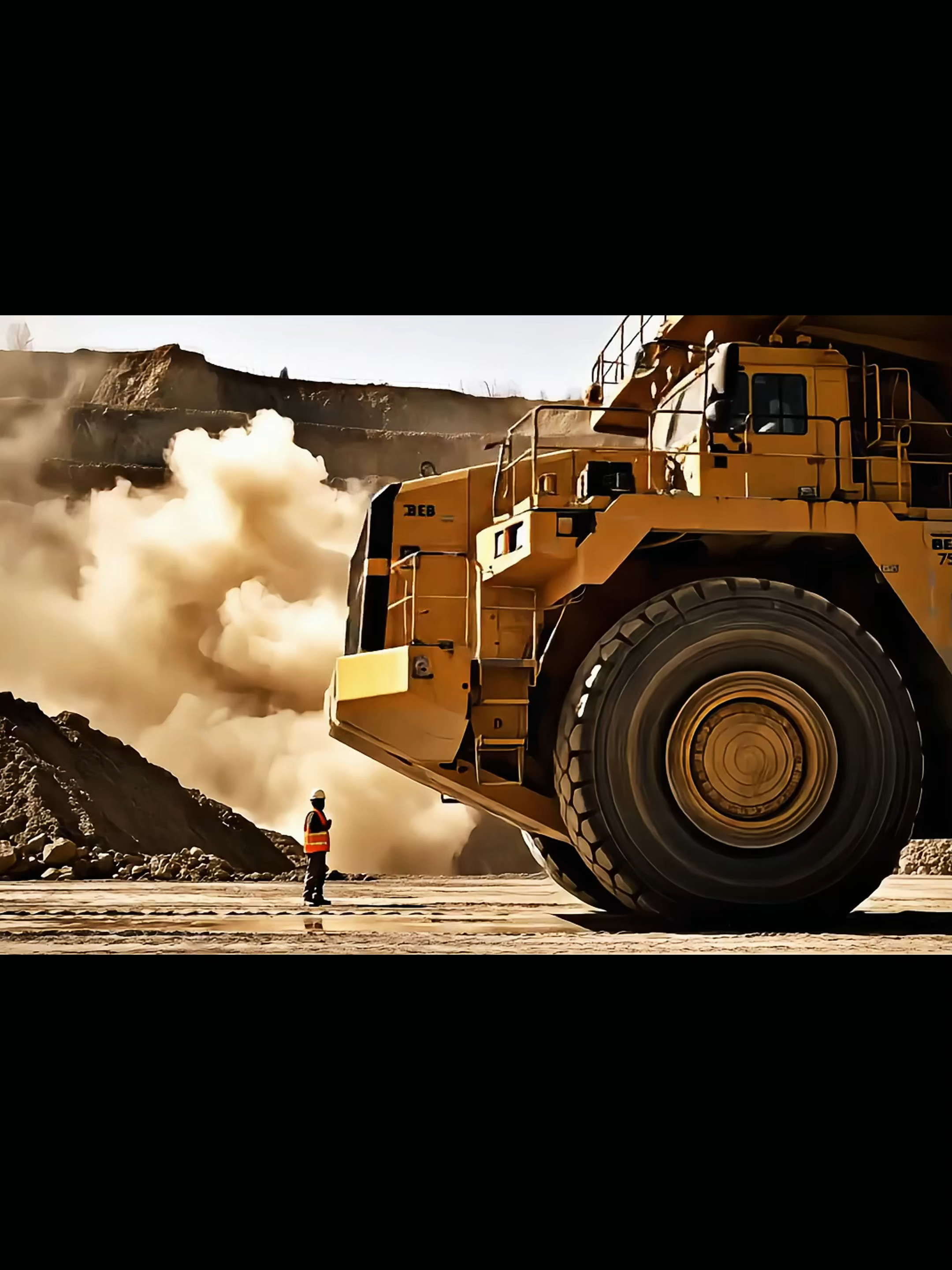 World’s Biggest Truck Just Dwarfed a Human! 😱 #BELAZ75710 #MegaMachines #HeavyMachinery #MiningTruck #MonsterTruck #FYP #viralvideos #WowFactor #MustSee #Satisfying