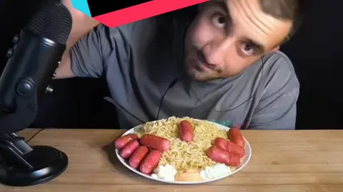 Noodle sosis Asmr #challenge #food #eating #asmr #noodle 