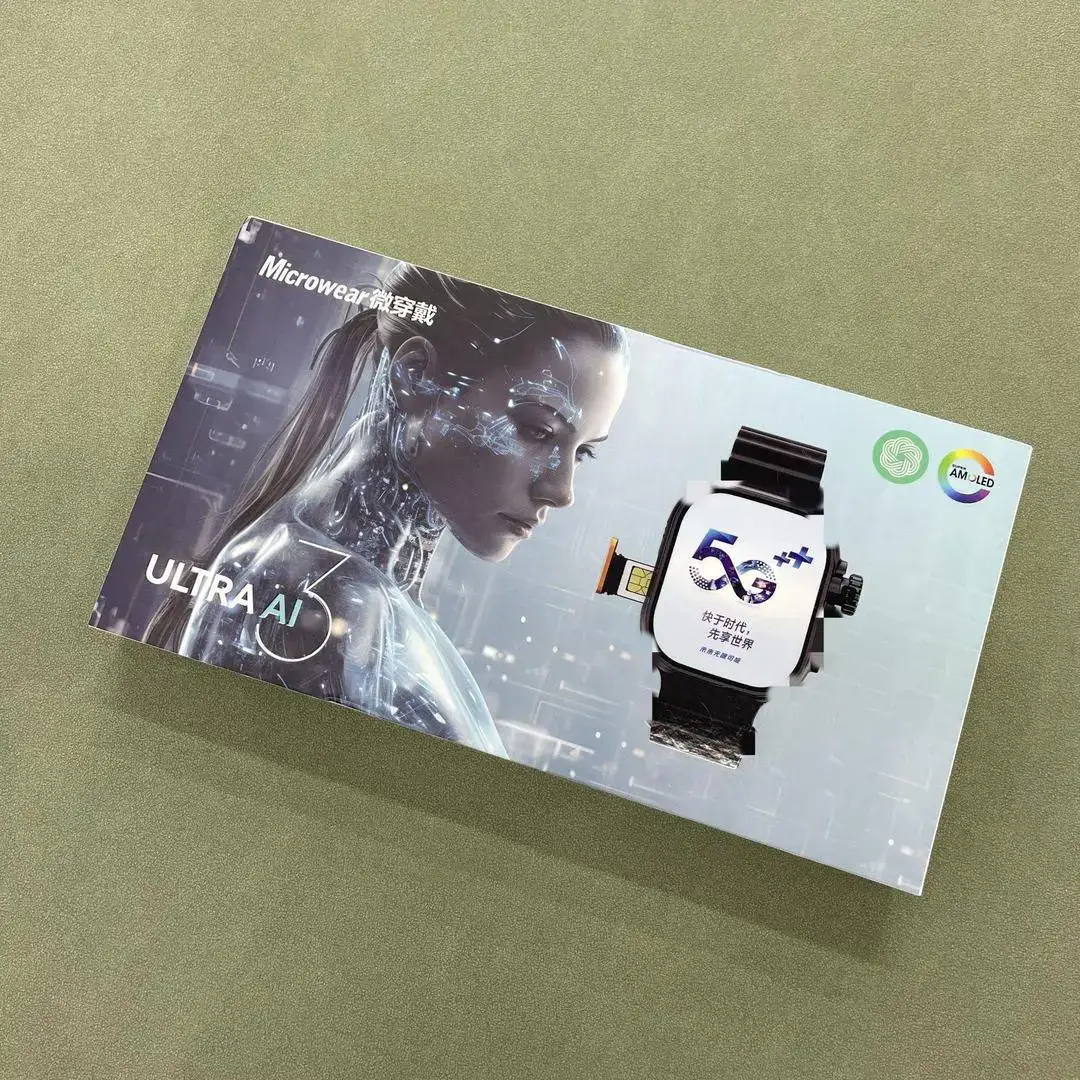 *Product Name*: Micro-wearable smart watch ultra ai3 plug-in card 4G cellular wifi version non-sub-Teng system AMOLED screen *Product Description*: Micro-wearable smart watch ultra ai3 plug-in card 4G cellular wifi version non-sub-Teng system AMOLED screen *Product Details*:Stay connected and on track with our latest smartwatches  style meets functionality. From fitness tracking to call notifications, experience smart features on your wrist. Discover reliable performance and sleek designs, perfect for your everyday tech needs.