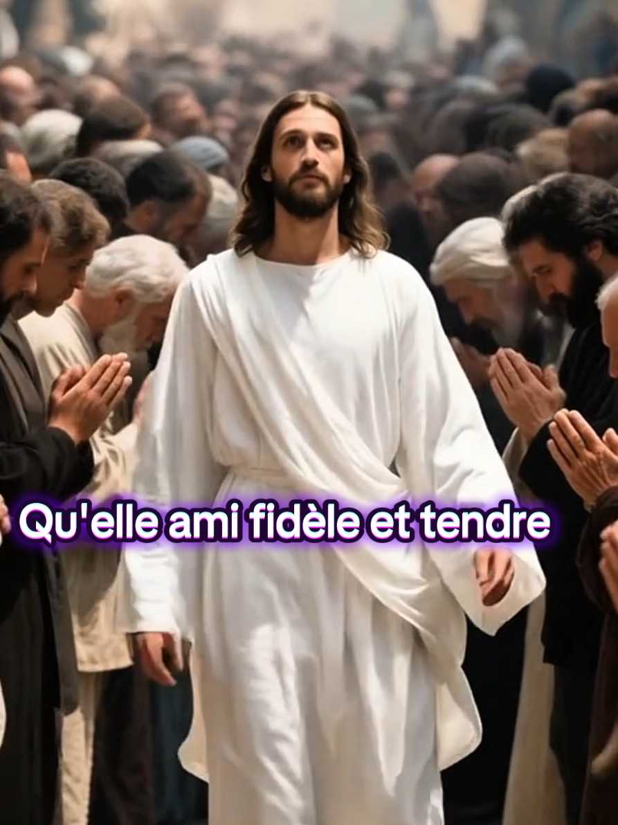 quel ami fidèle et tendre, nous avons a Jésus-Christ.  toujours prêt a nous entendre  et répondre à nos Cris. #creatorsearchinsights #louage#adoration#adoration#france #jesus #foi #flypシ 