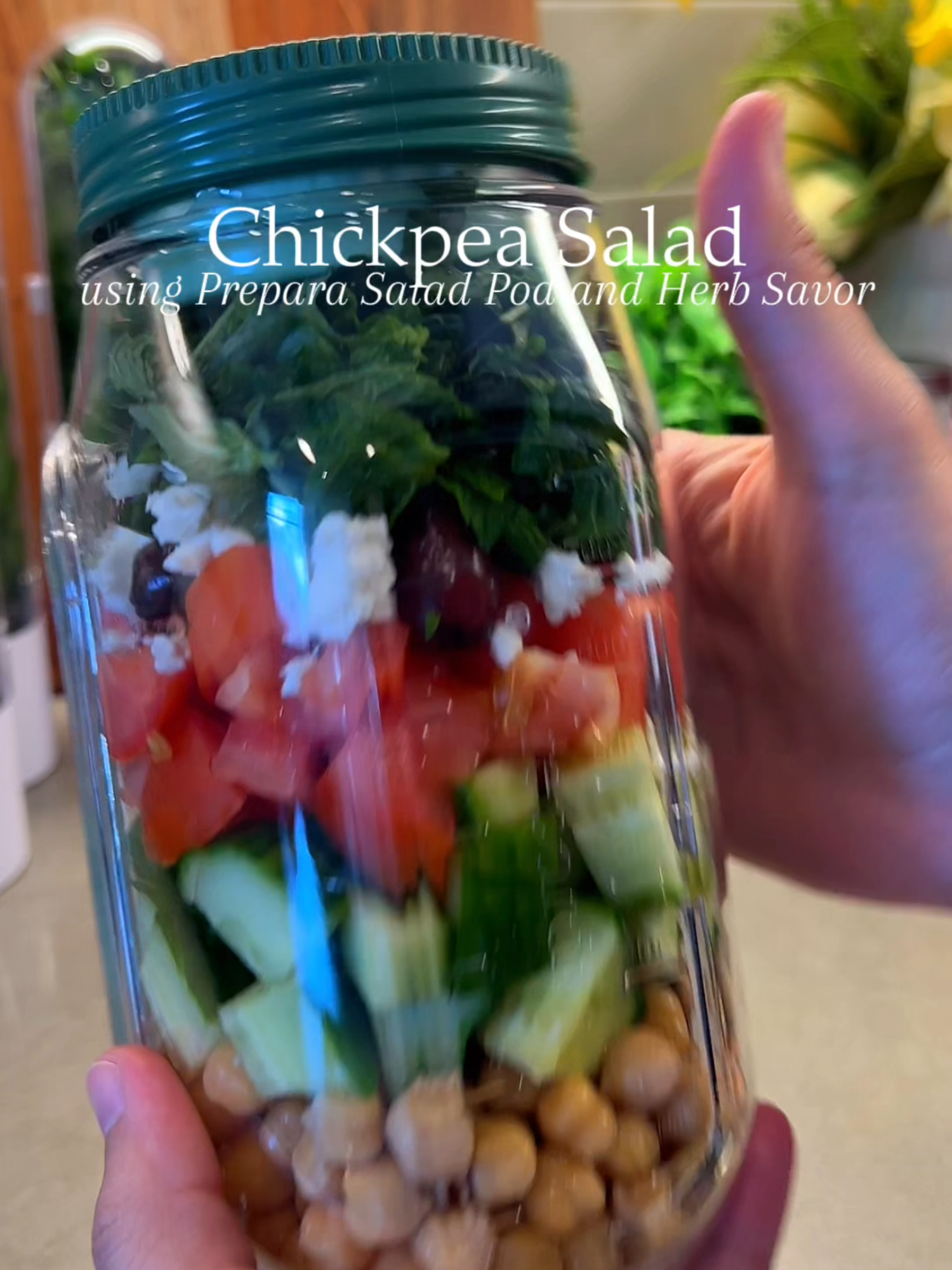 Salad prep, but make it effortless! 🥗✨@nourishedbynour’s mix of chickpeas, cucumber, and feta stays fresh and crisp thanks to the Prepara Salad Pod — and it even turns into a bowl when you’re ready to dig in. 💚 #SaladPod #Prepara #FreshEats #MealPrep #FreshMadeEasy #OnTheGo #HealthyOnTheGo #FoodTok #kitchenessentials #masonjarrecipes #healthyrecipes #masonjarsalad #layeredsalad