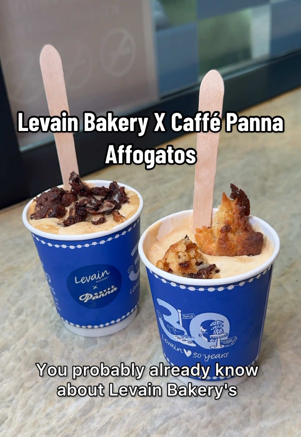 Did you know that you can get a limited-edition affogato made with @CaffePanna ice cream at @Levain Bakery this summer? 👀🍦 #cookies #Summer #icecream #newyorkcity #alamode