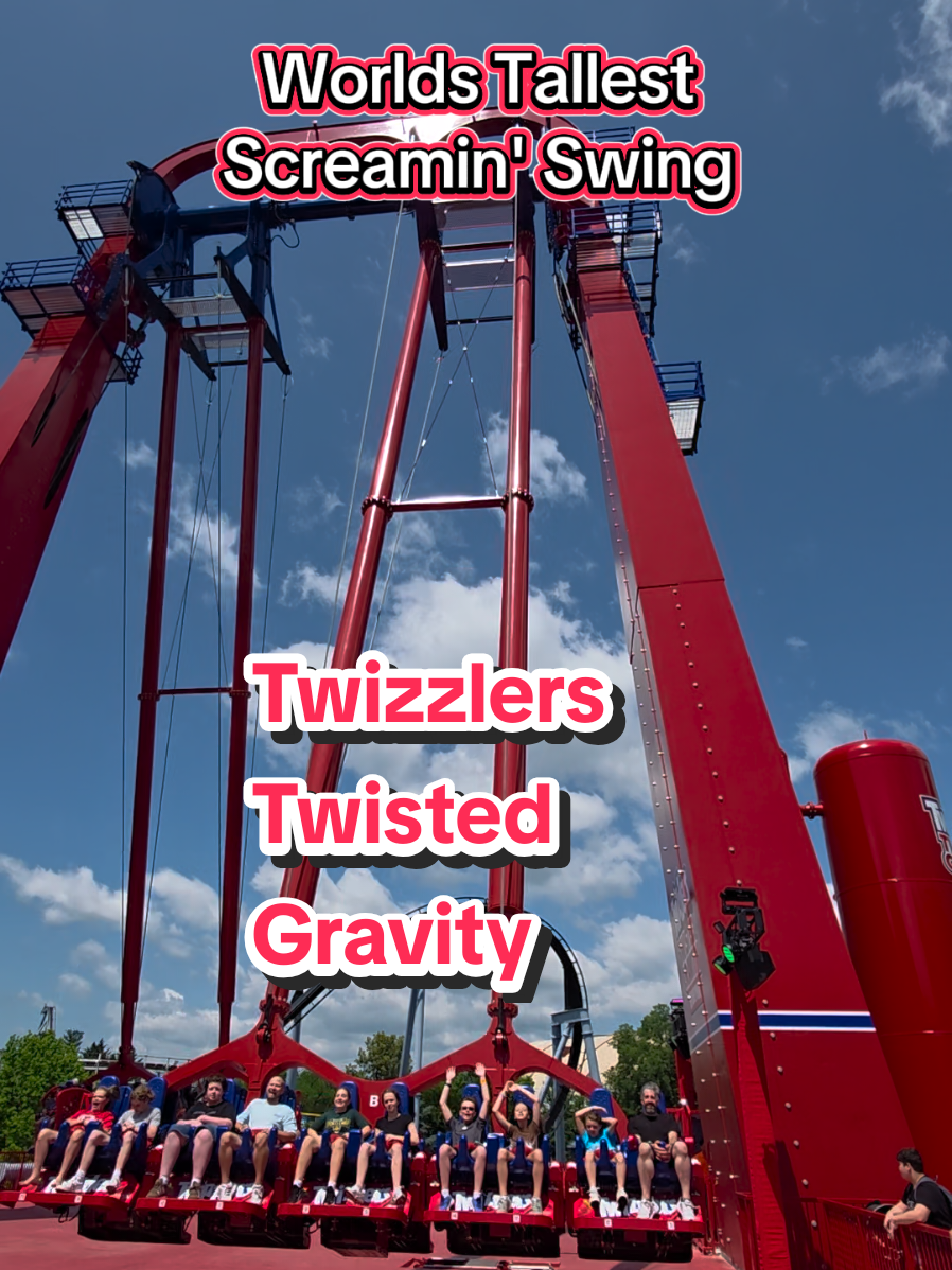 Would you ride Twizzlers Twisted Gravity? The brand new ride at Hershey Park! This is the world's tallest screamin' swing at 137 feet! Experience zero gravity moments flying through the air at 68mph! @Hersheypark #hershey #amusementpark #themepark #thrill #coaster #rollercoaster #ride #fun #Summer#travel 