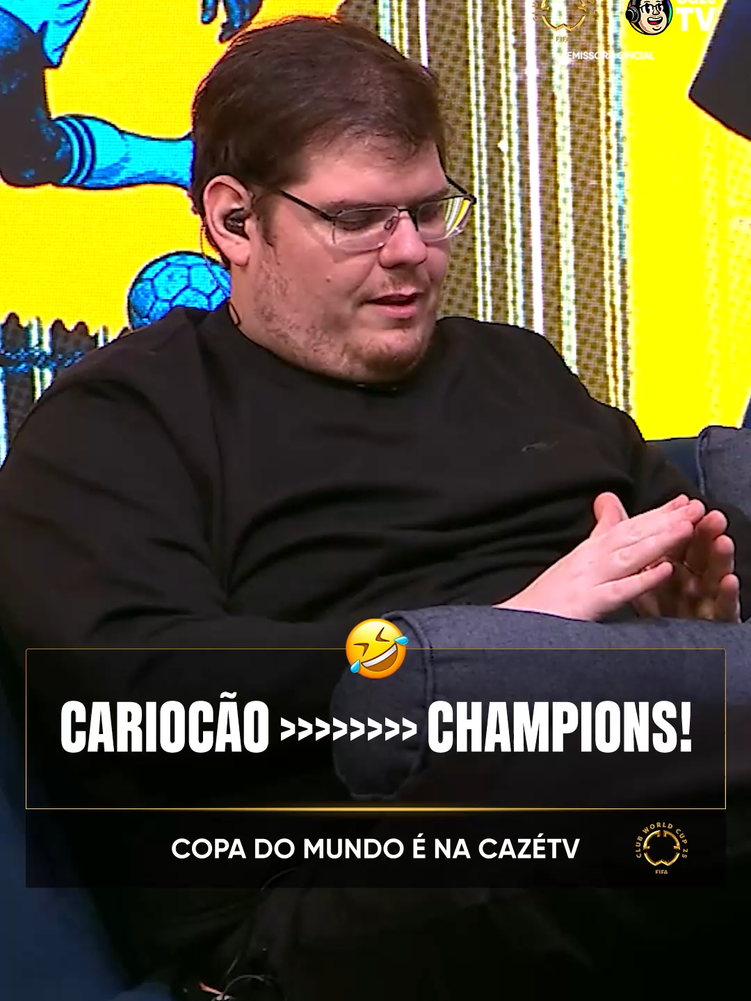 CANETOU, @CASIMIRO!!!!!!! KKKKKKKKKKKKKKKKKKKKK 🤪🤪🤪 🔗 ESTAMOS AO VIVOOOOO PRO COPAZONA! LINK NOS STORIES! #CopaNaCazéTV #Flamengo #Chelsea #FIFACWC