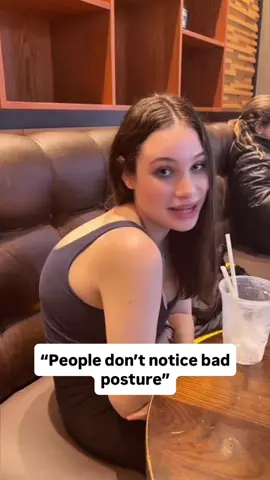 The biggest lie I ever told myself is that people don’t notice bad posture.  The way toy carry yourself speaks before you do.  #posture #posturefix #backpain #neckhump #tiktokmademebuyit 