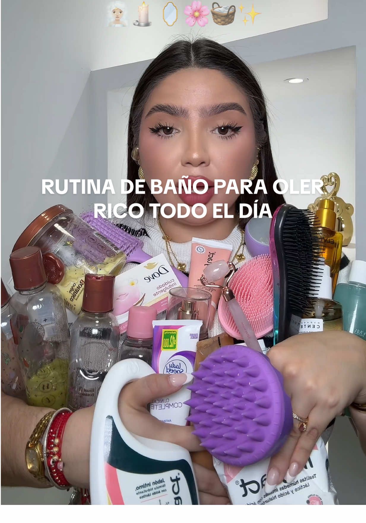Rutina de baño para oler rico todo el día 🧖🏼‍♀️🛁🕯️🧺🎀🪞✨  #tips #higiene #higienepersonal #girly #girls #mujeres #chicas #cabellolargo #higienepersonal #belleza #cuidadopersonal #girls #tips #bañarse #ducha 