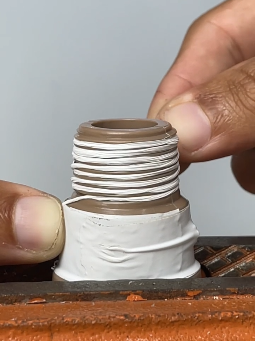 You've been using thread seal tape wrong all along Fix leaks before they start with this smart tip #ArizonaFix #ThreadTapeHack #PlumbingFix #SmartRepair 