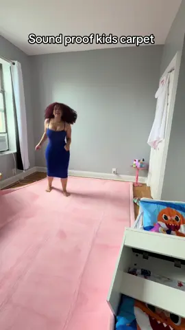 Let’s sound proof my toddlers bedroom #carpet #toddleroom #playroom #roomdecor #toddlermom #MomsofTikTok #memorycarpet 