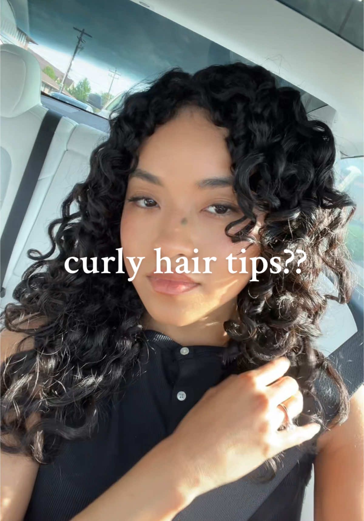 Any tips for the girlies? Mine would have to be claw clips for volume!  #curlyhair #mixedgirl #girlsoftiktok #beautytips #beauty #hairtutorial #haircare #curlyhairroutine 