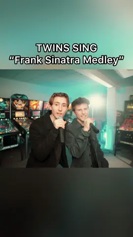 Frank Sinatra Medley 🎙💫#sharpefamilysingers #twinsingers #franksinatra #classicvoices #classic  @Connorsharpeofficial @Aidan Sharpe @Aidan & Connor Sharpe 
