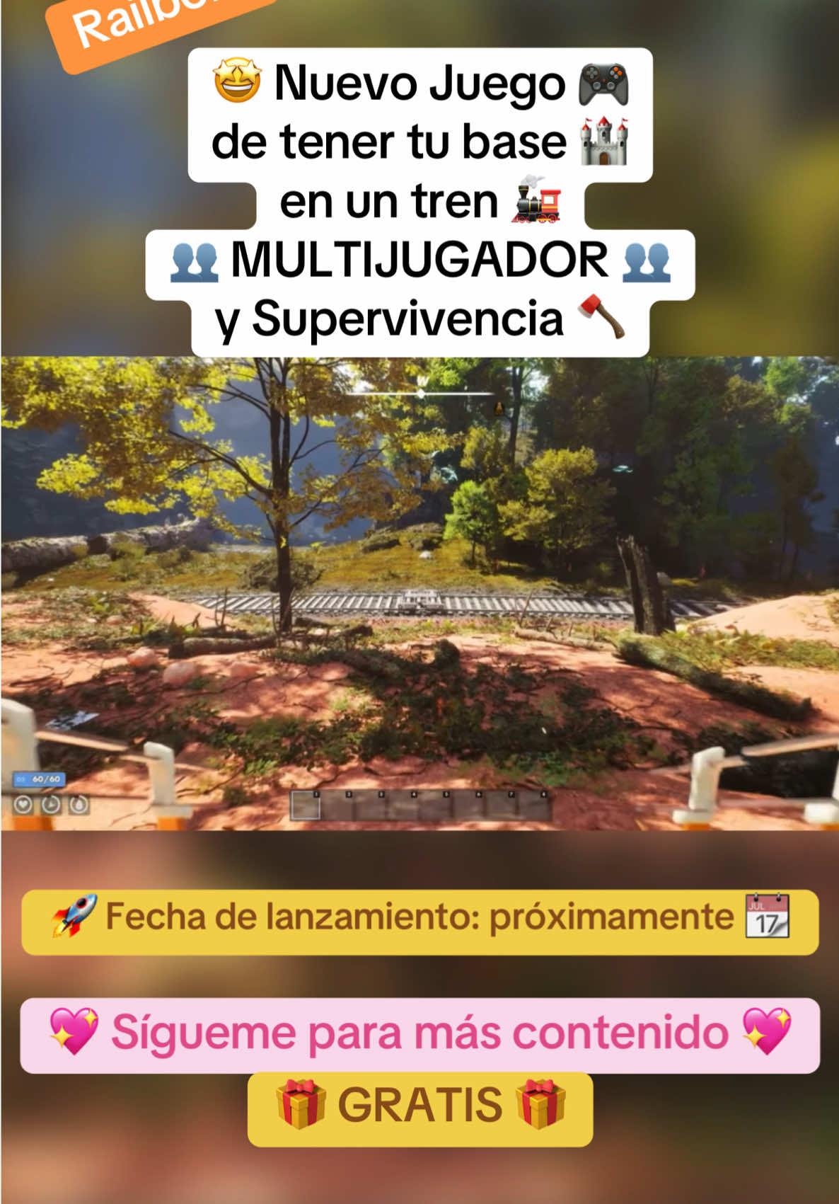 🤩 Nuevo Juego 🎮 de tener tu base 🏰 en un tren 🚂 MULTIJUGADOR 👥 y Supervivencia 🪓 GRATIS 🎁 próximamente 📆 #parati #fyp #steam #pc #juegospc #juegosgratis #accesoanticipado #pivigames #veroxpivigames #gratis #juegos 
