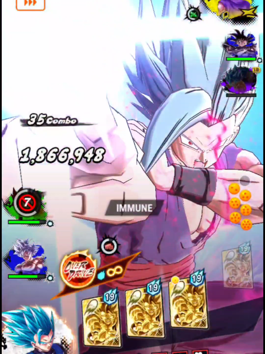 Tanked a special beam and murdered turles 😭✌️ #dbl #dblegends #dbs #goku #dbz #db 