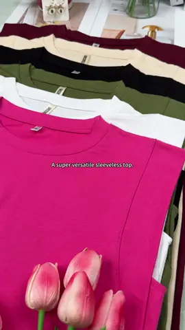 Summersleeveless top 💖💖#sleeveless #fyp #fashion #tiktokshop #summertop #muscle #beautiful #sleevelesstop #womenwear #tiktok #Summer #tiktok #foryou #clothing #sleevelessdress #women #sleevelesstop 