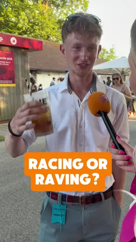 Racing or raving? This lad had the right answer  #RacedayTV #HorseRacing #Fashion
