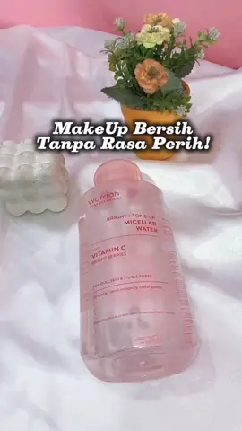 Makeup bersih tanpa bikin kulit iritasi atau terasa perih, no more males hapus makeup❌👀🩵 #wardah #wardahindonesia #guncang66 #micellarwater 