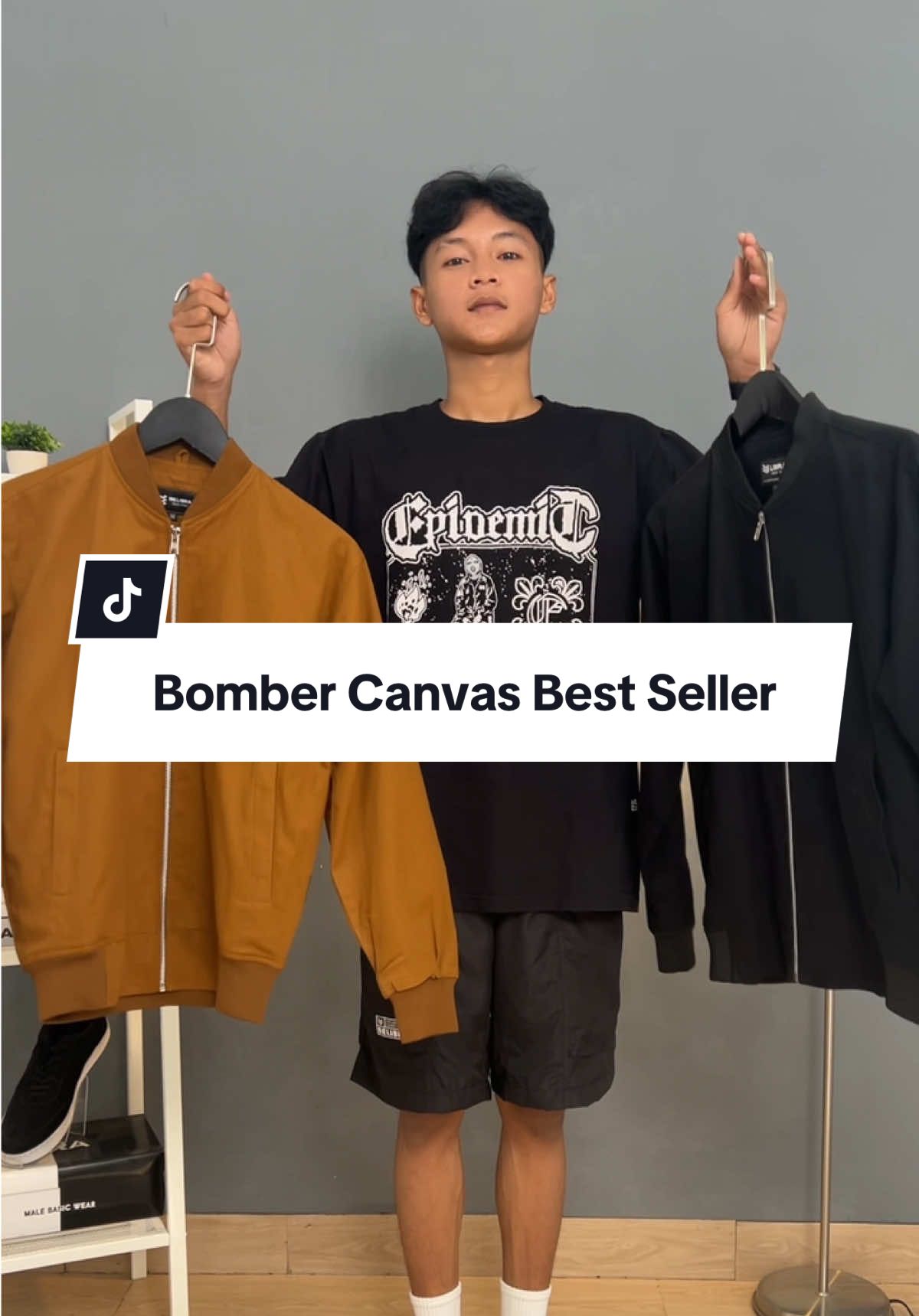 Bomber Canvas Best Seller #rekomendasijaket #jaketpria #jaket #jaketbomber #jaketkeren #outfitideas #foryou #delibra 