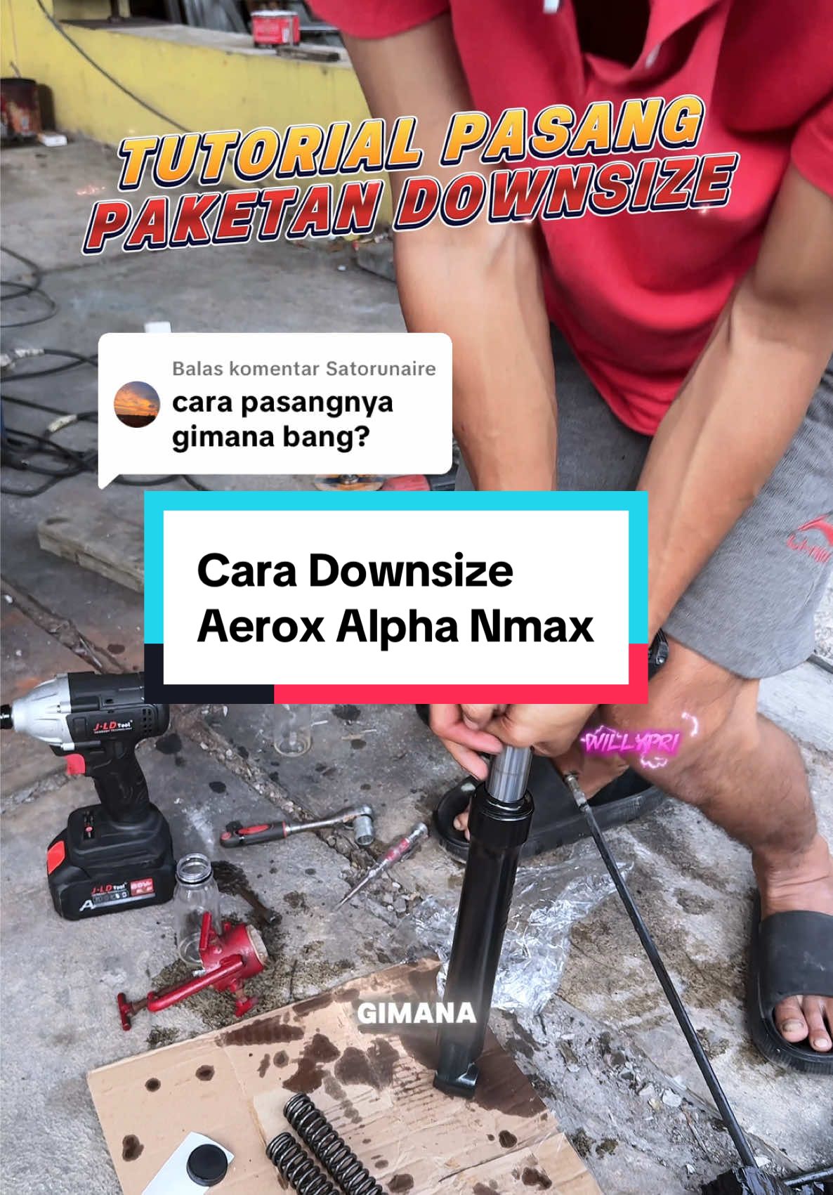 Membalas @Satorunaire cara pasang paketan downsize di aerox nmax, spill produk ada di keranjang kuning ya bosku #downsizeaerox #downsizenmax #paketdownsize #aerox #aeroxmodifikasi 