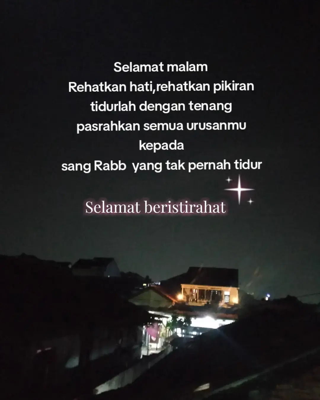 Assalamuallaikum selamat malam selamat beristrirahat🙏 #rehat #selamatmalam 