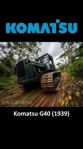 Evolution of Komatsu equipment (1920-2020s) #Komatsu #Tractor #Excavator #AiGenerated #HeavyEquipment 