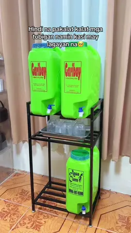 At mas maayos na tignan🥺🫶🏻#watergallonrack #gallonrack #containerrack #organizer #spacesaver #fy #foryou 