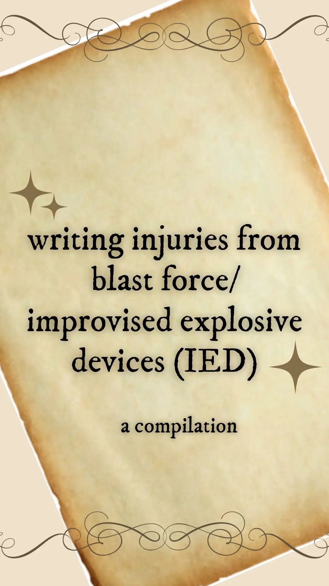 blast force/ied injuries for writers || #writer #writersoftiktok #writingtips  requested by @tobias 