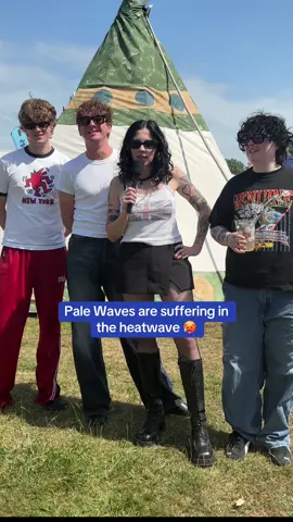@Pale Waves are set to take the big top stage today at The Isle of Wight Festival… let’s hope it’s cooled down by then! 😬 #palewaves #isleofwight #isleofwightfestival #heatwave #uktiktok 