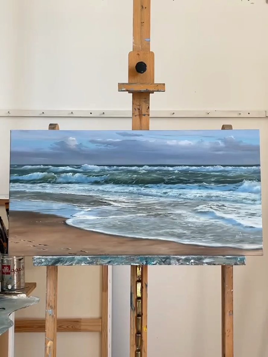 Pick your fav one 🌊✨️                     #seascapepainting #sunsetpainting #artworkforsale #oilpainting #artcollector #originalartwork #paintingforsale #sunsetlover #visualwonderss #fypart #explore #fyp #viralvideos  #creatorsearchinsights 