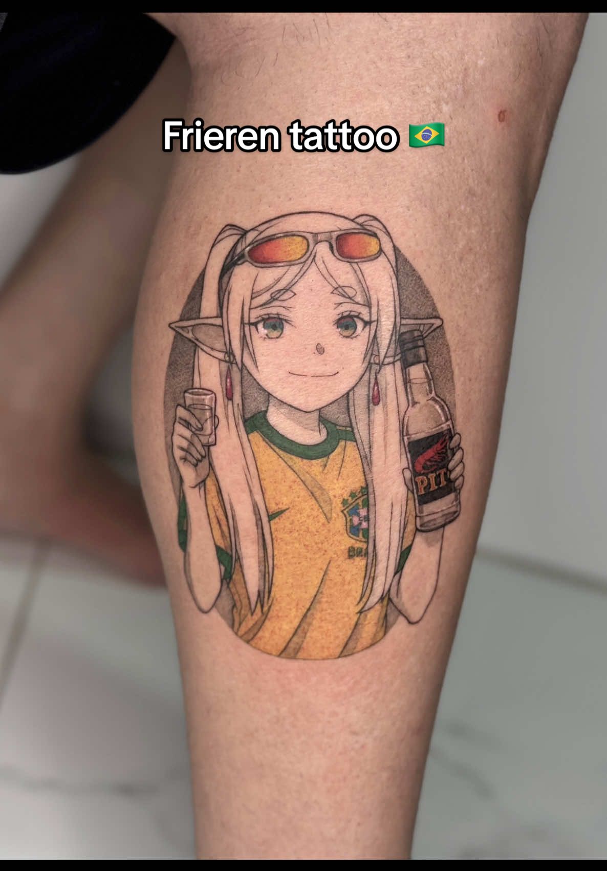 reposting with this song #frieren #brasil #animetattoo 