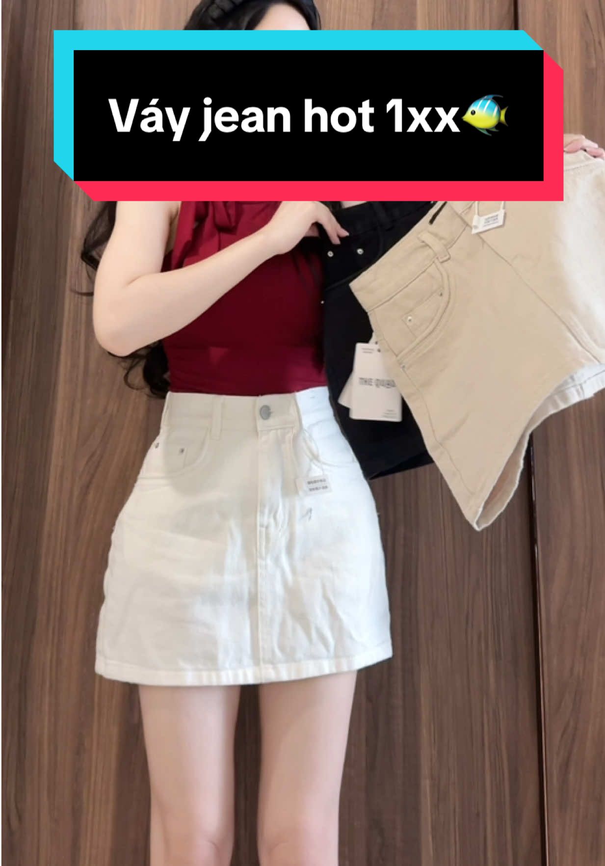 Chân váy jean siêu tôn dáng hottrend #xhtiktok #xhuongvideo #xhuong #hottrend #fpyシ #hot #viral #chanvayjean #chanvayjeanngan #chanvayhotttrend #chanvayxinh #chanvaybasic #chanvayngan #chanvaydepgiare 
