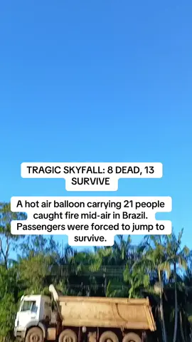 🔥 A hot air balloon tour turned deadly in southern Brazil when a backup blowtorch allegedly sparked a fire mid-air. ⠀ 🎈 21 people were aboard. 💔 8 lost their lives some in the fire, others from the fall. 🛑 13 survivors were rushed to hospital. ⠀ Passengers say the pilot screamed for them to jump out before the flames consumed the basket. ⠀ Investigators are now looking into what went wrong and if it could’ve been prevented. ⠀ 💬 Have you ever been on a balloon ride? Would you? 👇 Let’s talk about tourism safety. ⠀ #brazilballooncrash #breakingnews #laworiontv #chronicallyonline #TouristTragedy #popculturenews 