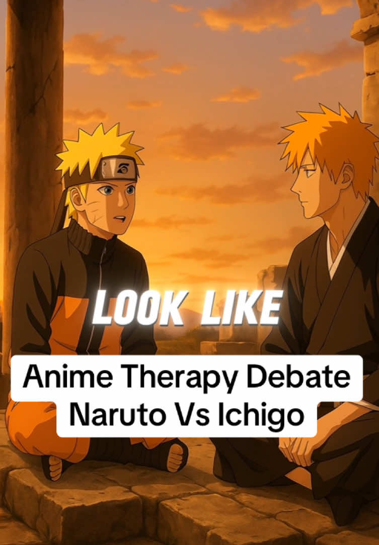 Anime therapy debate between Ichigo and Naruto, use code PROMISE15 for a new drop link in bio #bleach #ichigo #animedebate #animeedit #animefyp #narutoshippuden #narutouzumaki #therapy 