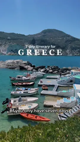 skip Mykonos + Santorini and do this instead: fly in and out of Athens, travel via ferry to Paros for three nights (known for being like Mykonos was 20 years ago! so beautiful and festive) and then Milos for two nights (one of the most naturally beautiful Greek islands), return to Athens for one night and dream of your next trip to Greece.  comment or message me for more tips or a personalized itinerary! and run don’t walk to Greece 💫🇬🇷 #deccadotcom #paros #greece #cyclades #itinerary  #itineraries  #greekislands #mykonos #traveltips #santorini #islands #7days  #parosgreece #visitgreece #island #antiparos #cycladesislands #parosisland  #naoussa #travelguide #greecetravelguide #greecetraveltips  #greecetiktok  #greecetiktokers   #greecelover #greektravel   Greece Guide | Greece Travel Guide | Greece Travel Tips | Greece Itinerary | Hidden Gems in Europe | Best Greek Islands