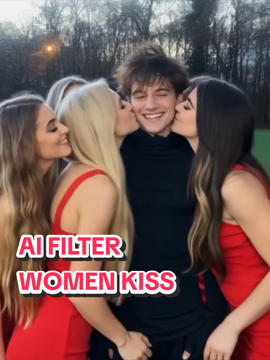 AI FILTER WOMEN KISS #CapCut #templatecapcut #fakesituation⚠️ 
