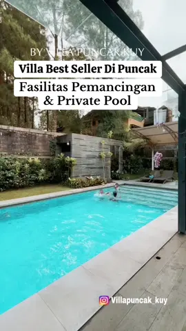 Villa best seller di puncak dengan fasilitas kolam pemancingan dan private pool  #villapuncak #villapuncakbogor #jalanjalan #pyf 